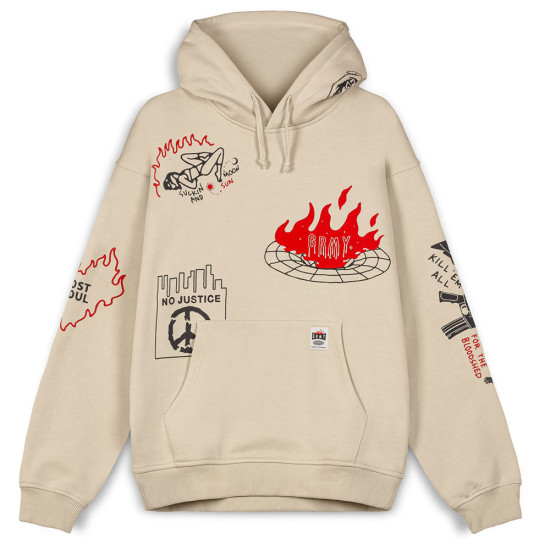 Grimey Ανδρικό φούτερ Back At You Wide Hole Vintage Hoodie